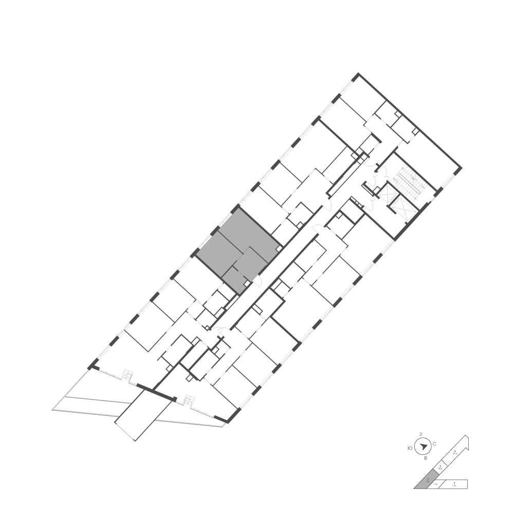 Планировка: 2-комнатная · 44,7 м²