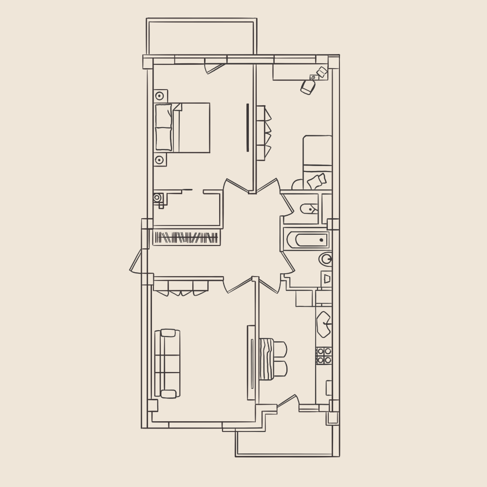 Планировка: 3-комнатная · 85,3 м²