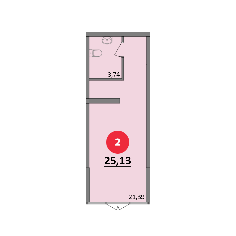 Планировка: Лот · 25,13 м²