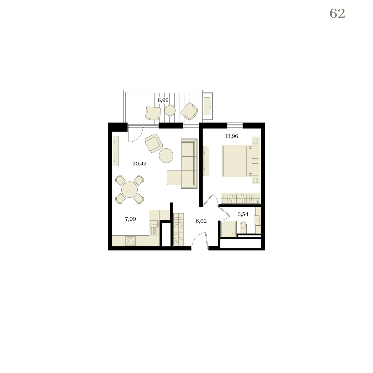 Планировка: Лот · 53,13 м²