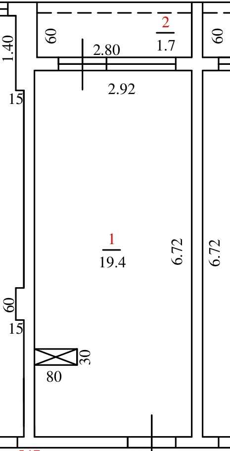 Планировка: Лот · 19,4 м²