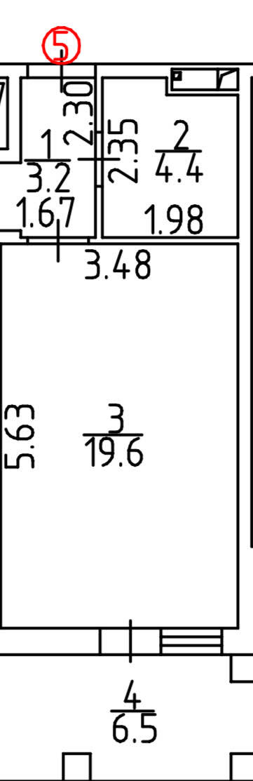 Планировка: 1-комнатная · 33,7 м²