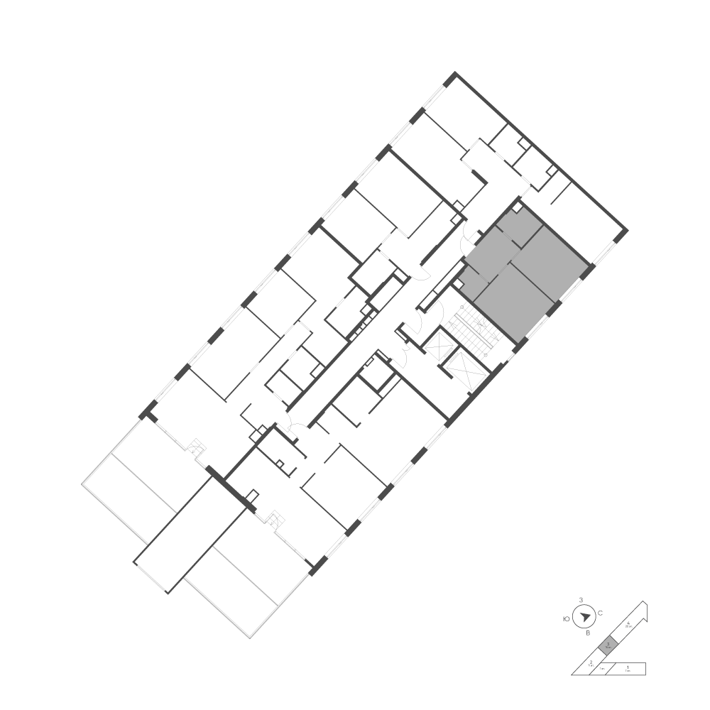 Планировка: 1-комнатная · 41,4 м²