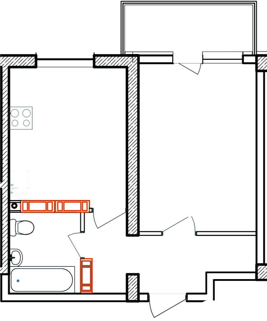 Планировка: 2-комнатная · 38,2 м²