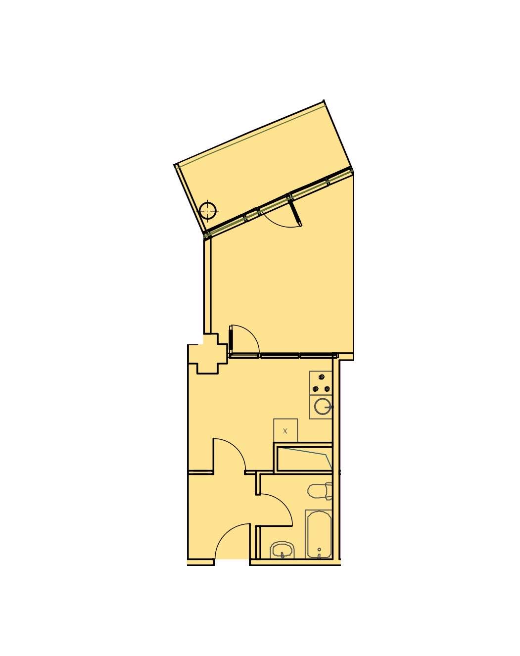 Планировка: 1-комнатная · 38,9 м²