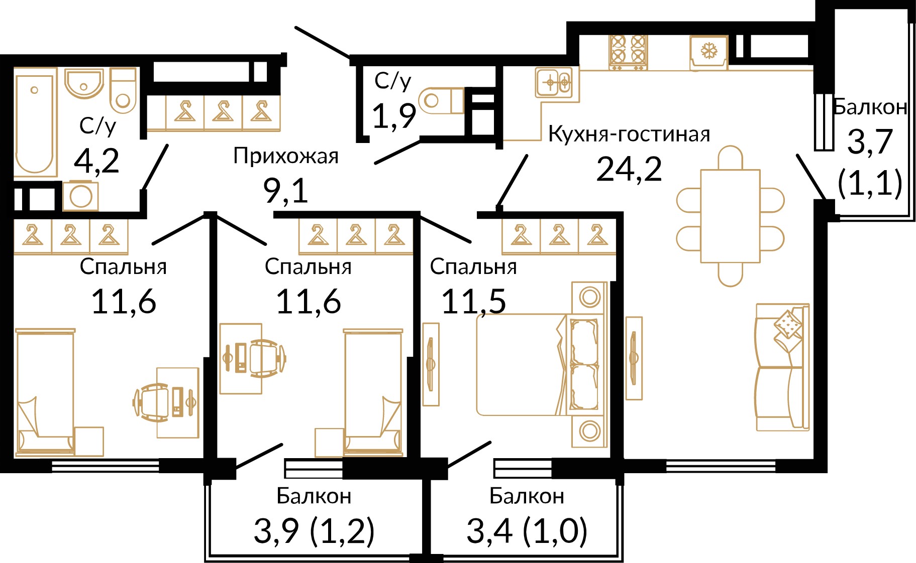 Планировка: Лот · 77,58 м²