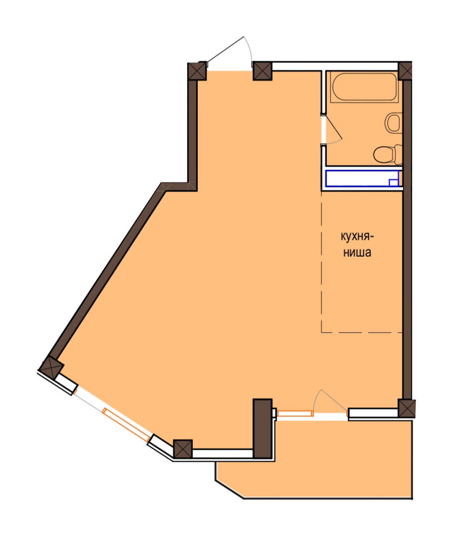Планировка: Лот · 50,8 м²