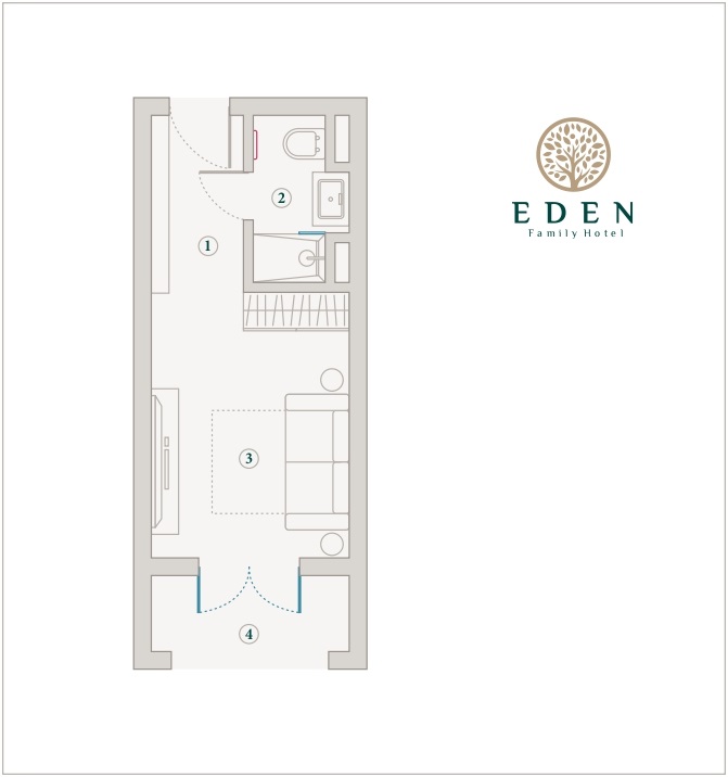 Планировка: 1-комнатная · 25,7 м²