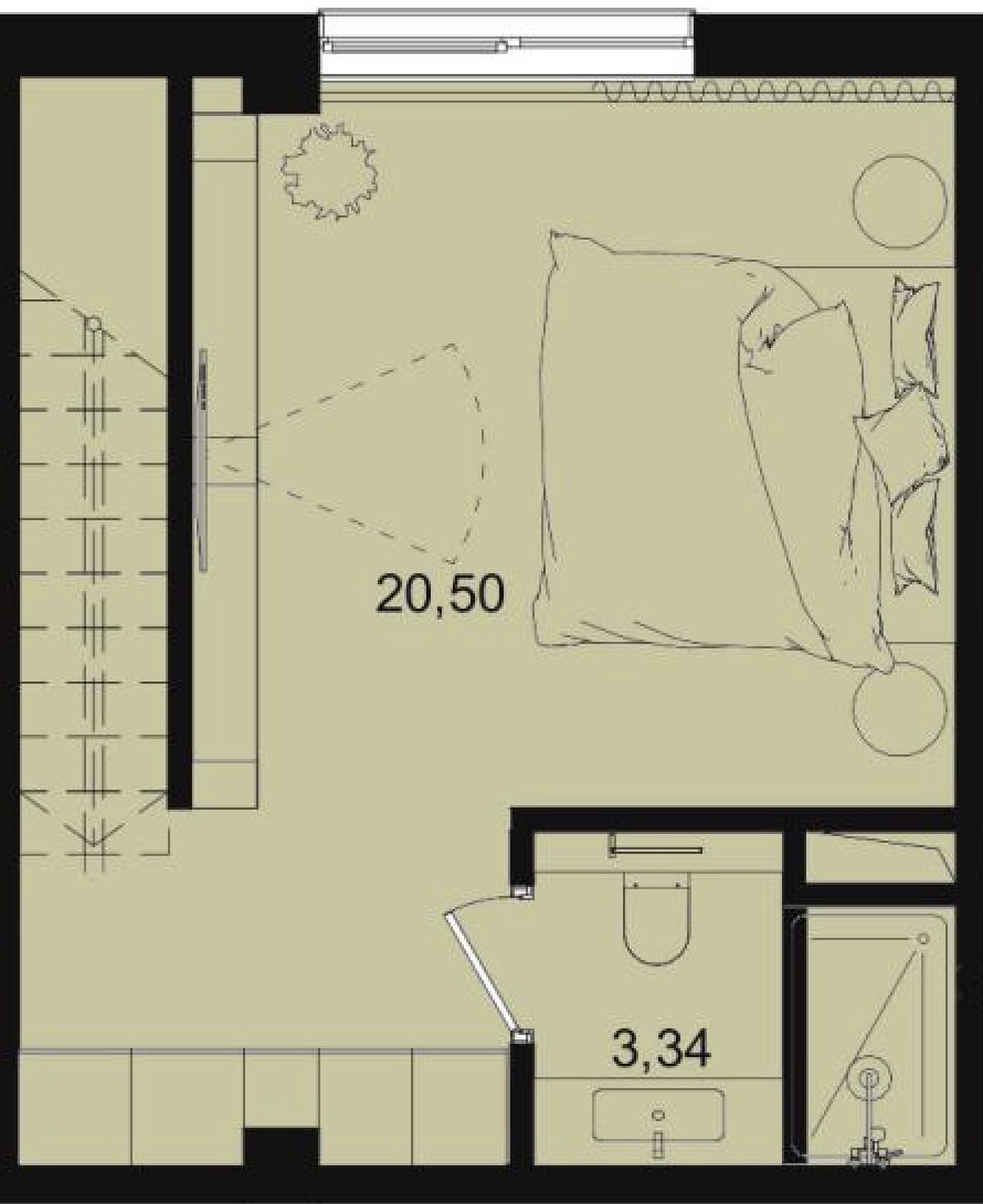 Планировка: 2-комнатная · 52 м²