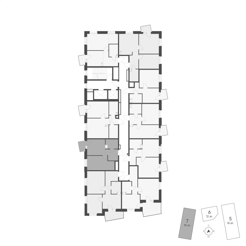 Планировка: 1-комнатная · 36,25 м²
