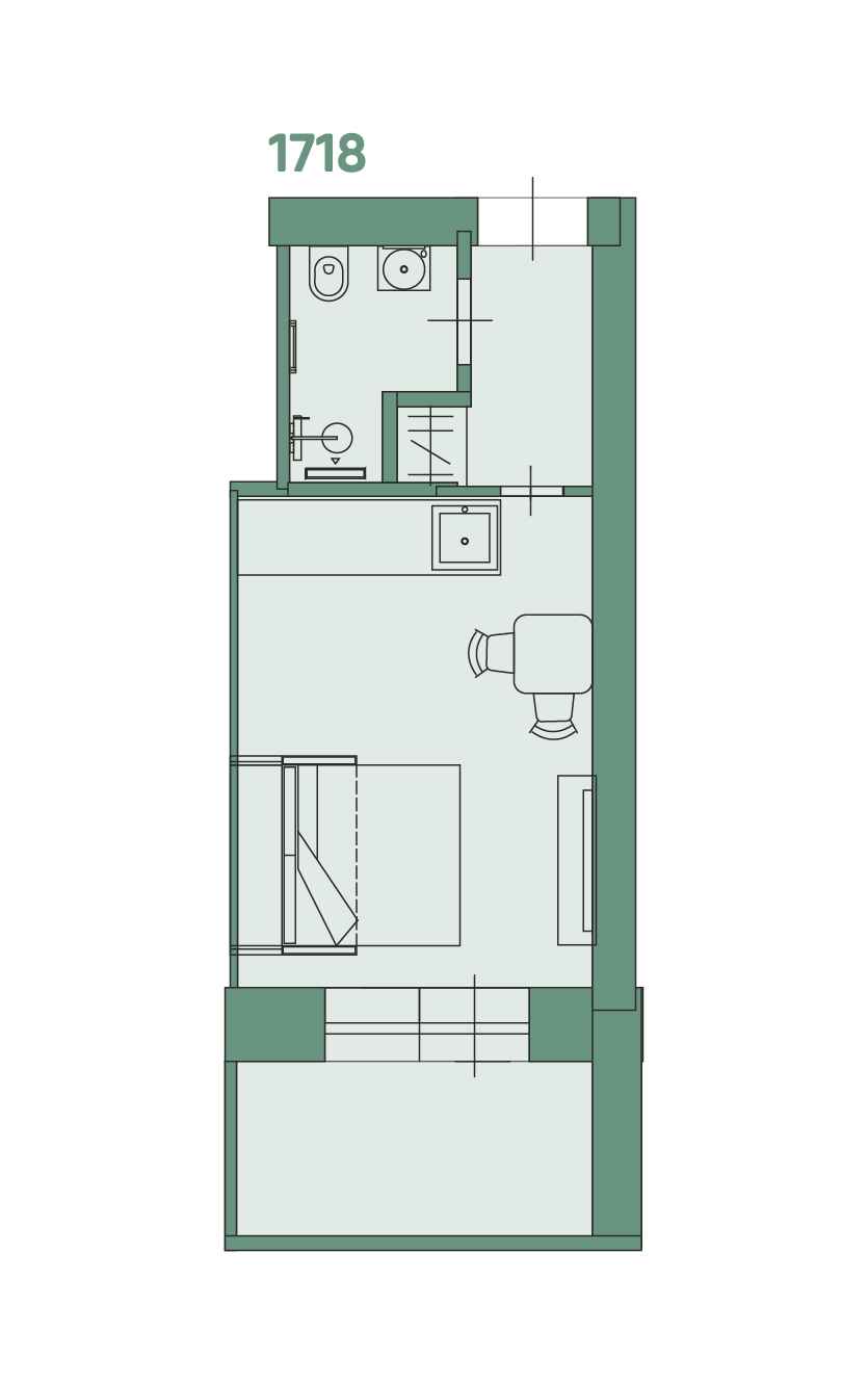 Планировка: Студия · 20,2 м²