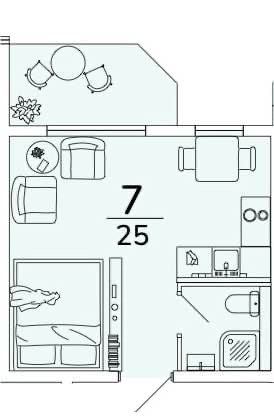 Планировка: Лот · 25 м²
