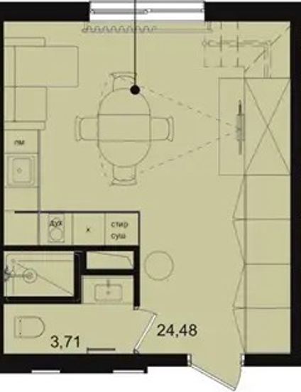 Планировка: 2-комнатная · 52,4 м²