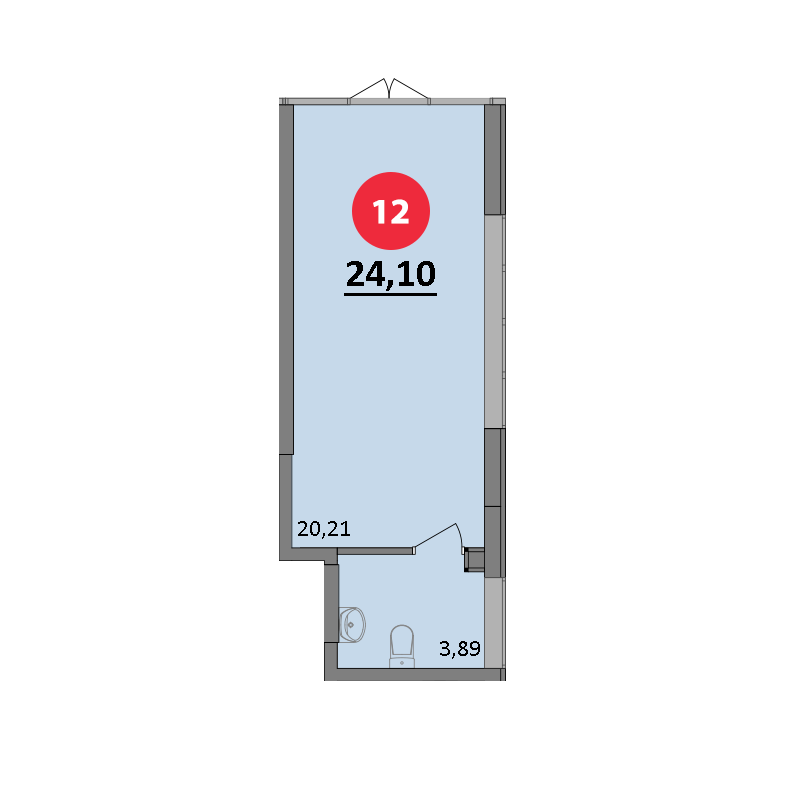 Планировка: Лот · 24,1 м²
