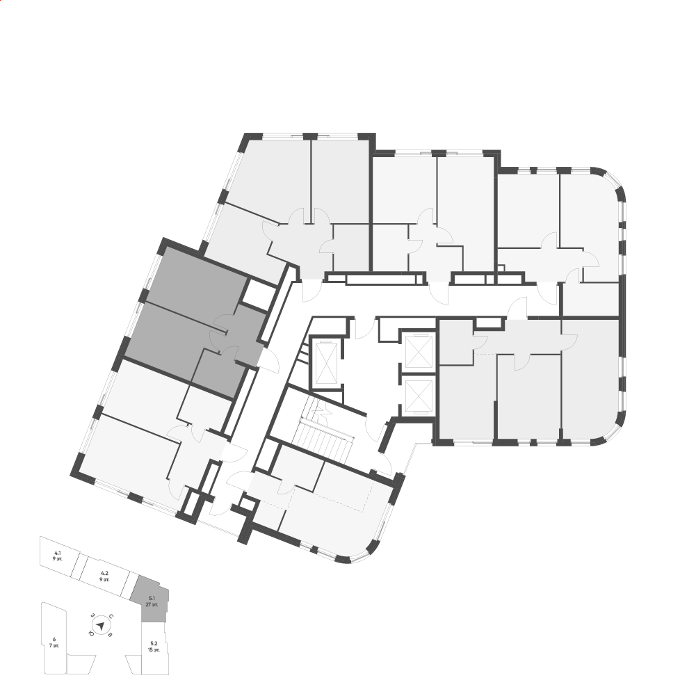 Планировка: 1-комнатная · 37,1 м²