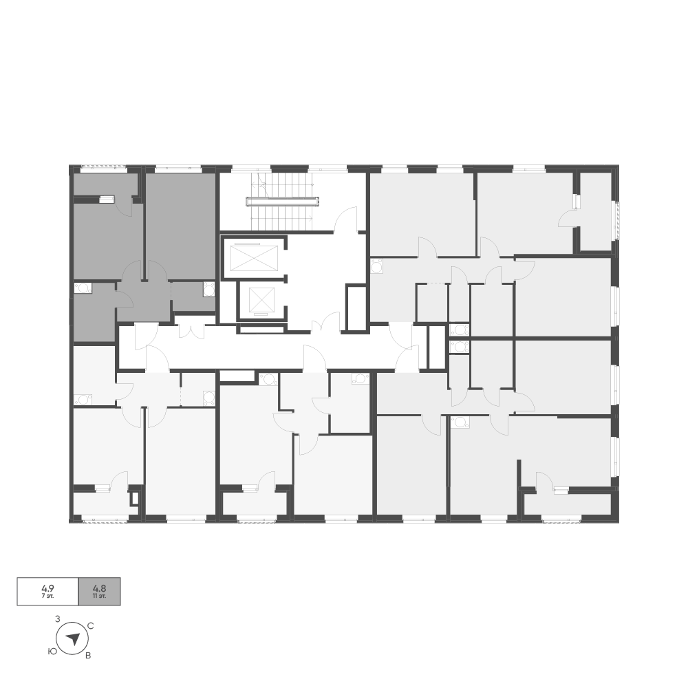 Планировка: 1-комнатная · 37,8 м²