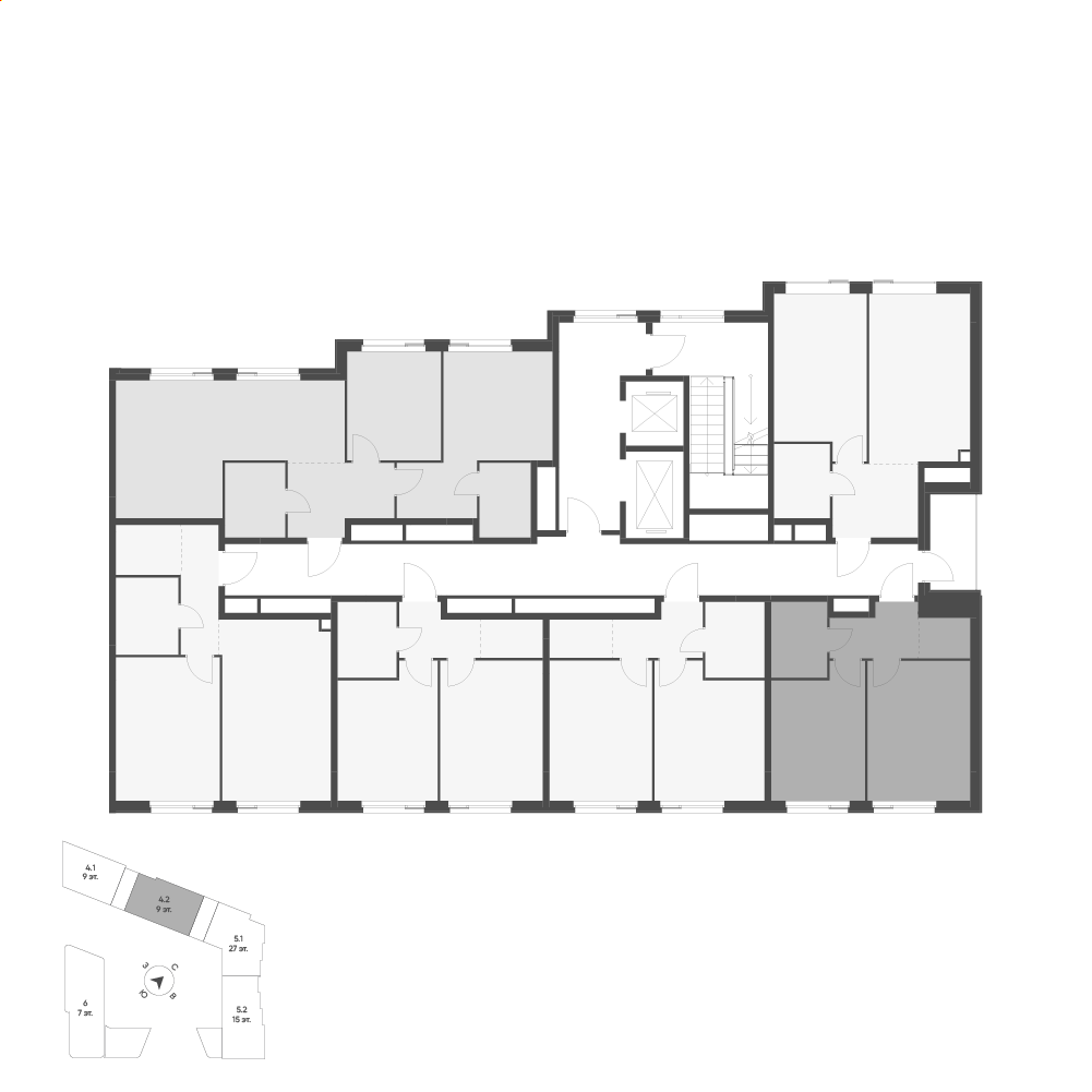 Планировка: 1-комнатная · 35,9 м²
