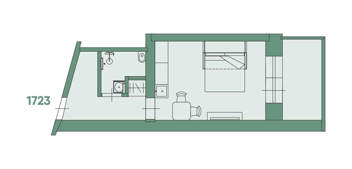 Планировка: Студия · 21,2 м²