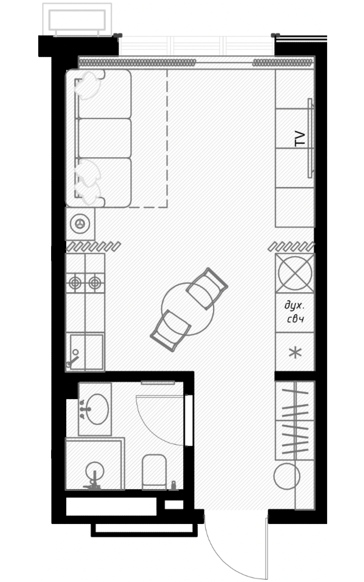 Планировка: Лот · 25,3 м²