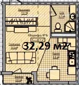 Планировка: Лот · 32,2 м²