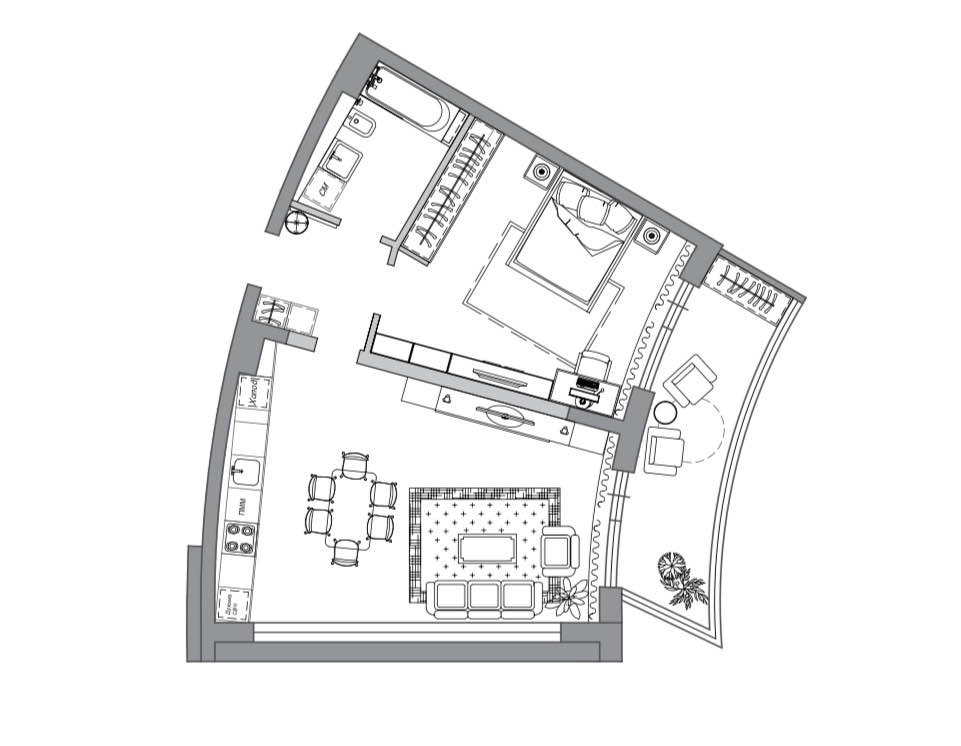 Планировка: Апартаменты · 71,9 м²