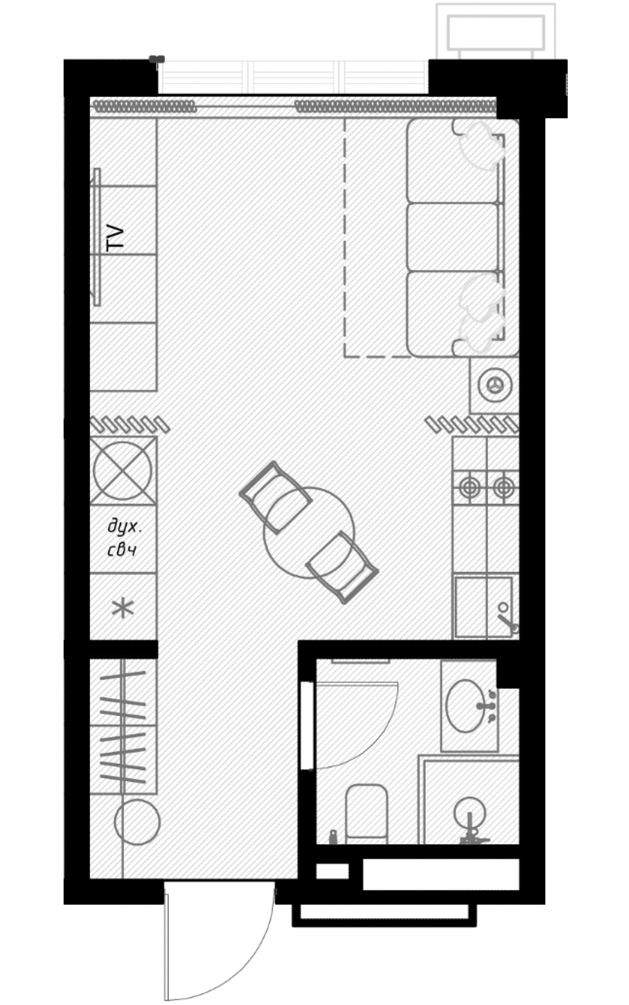 Планировка: Лот · 25,2 м²