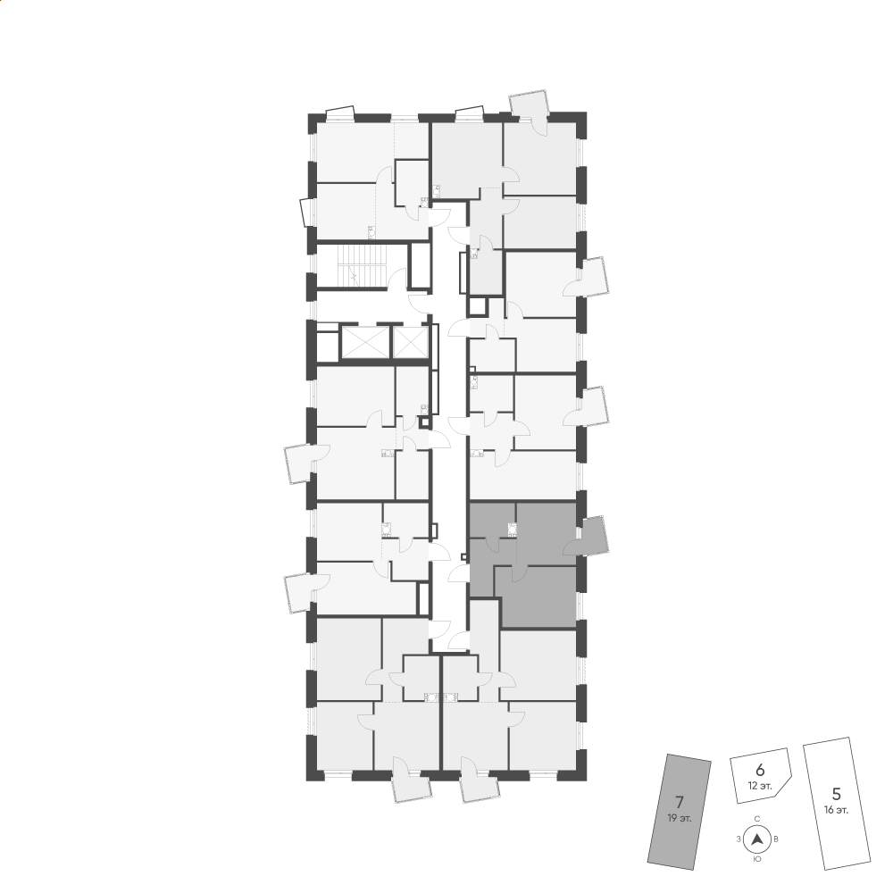 Планировка: 1-комнатная · 36,81 м²