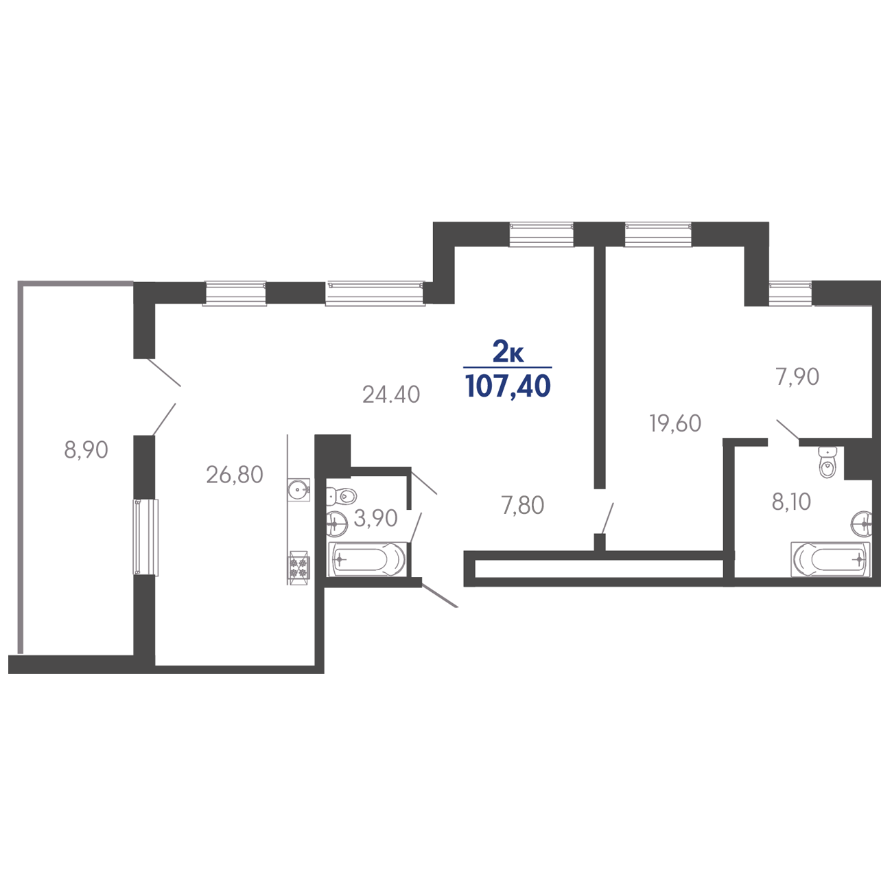Планировка: Лот · 116,9 м²
