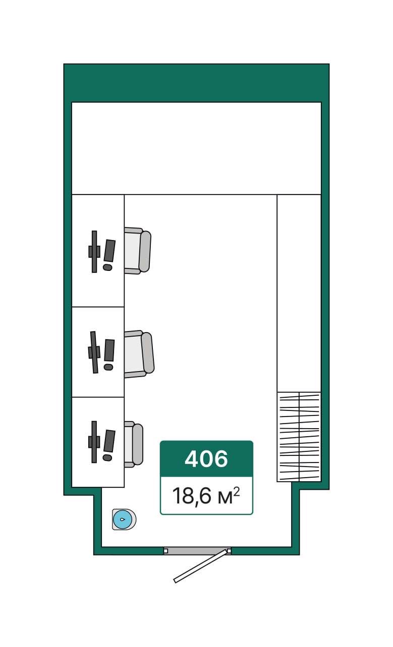 Планировка: Лот · 18,6 м²