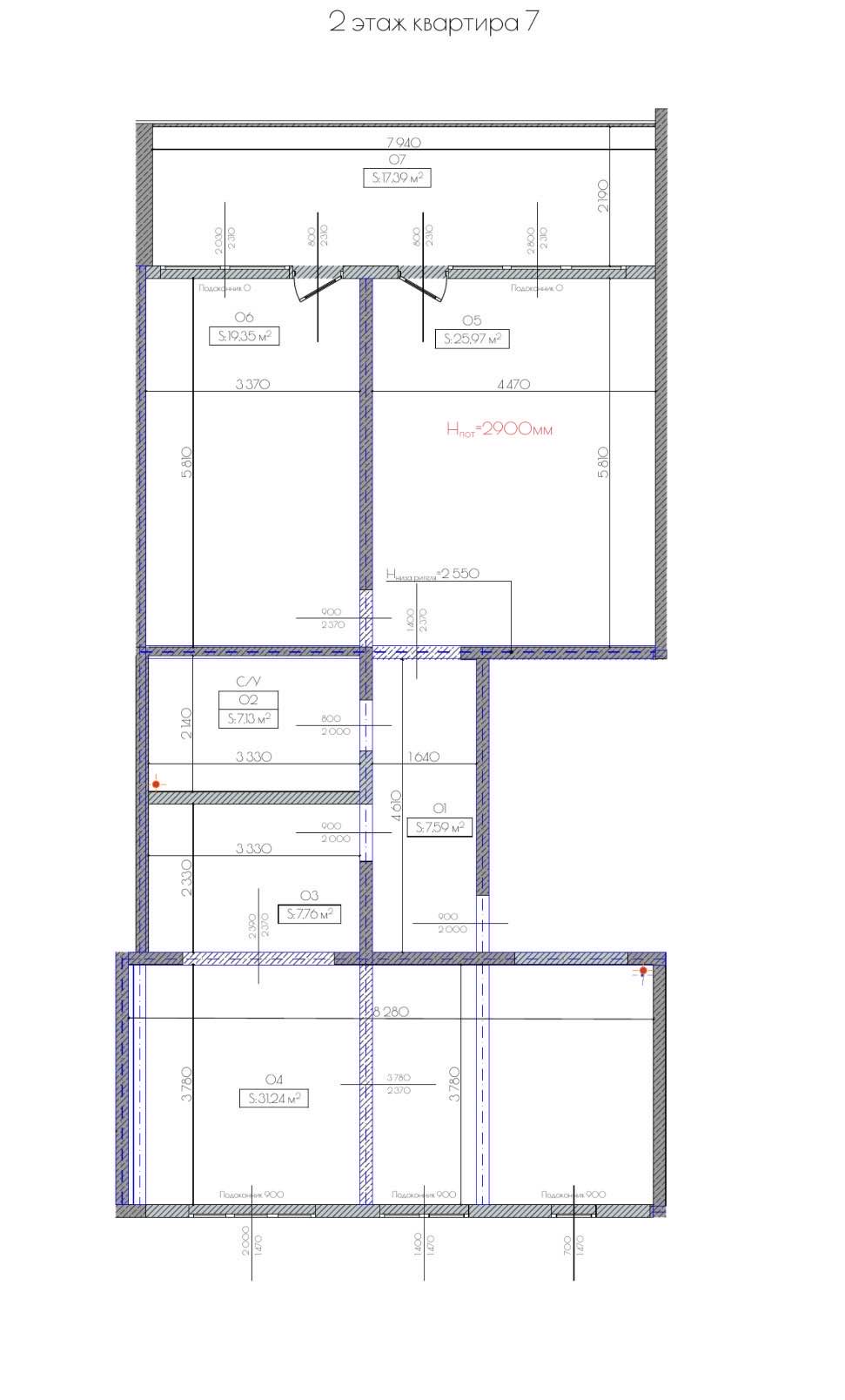 Планировка: Лот · 98,7 м²