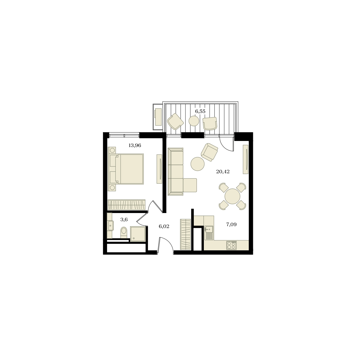 Планировка: Лот · 53,06 м²
