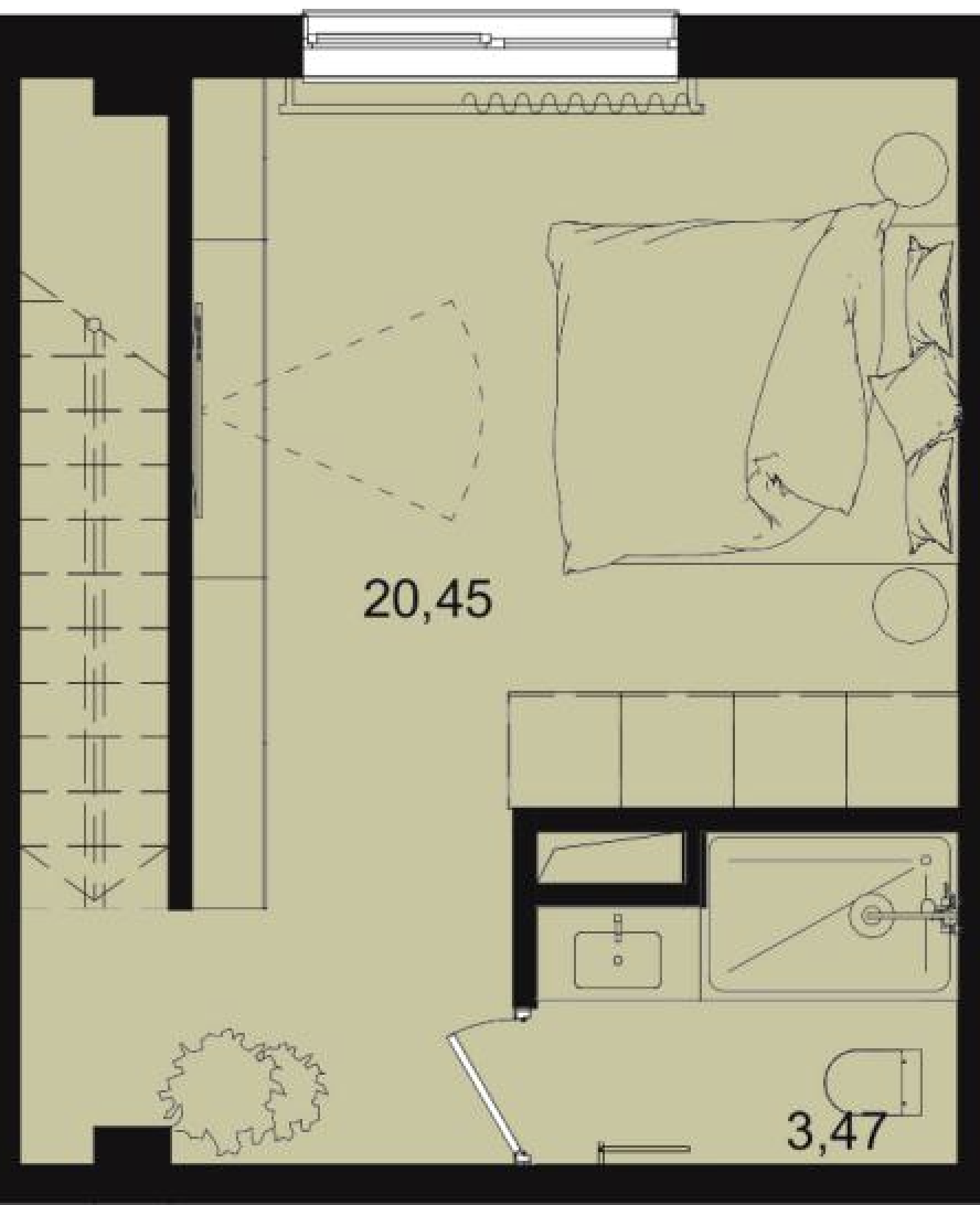 Планировка: 2-комнатная · 52 м²