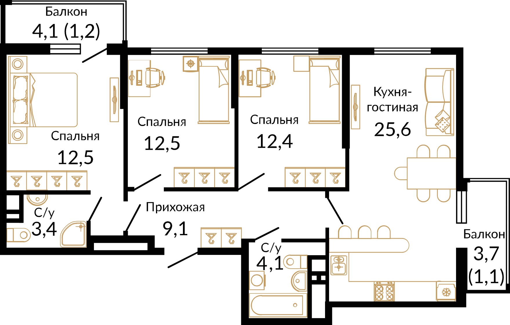 Планировка: Лот · 85,2 м²
