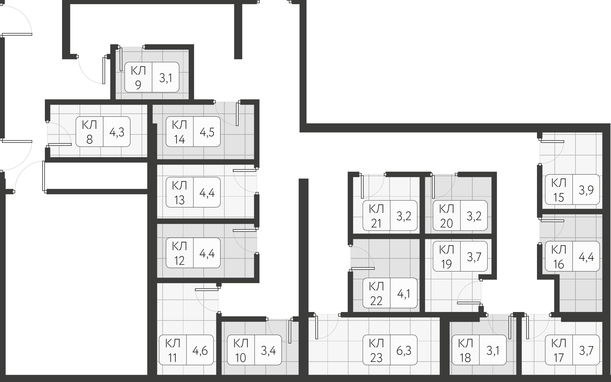 Планировка: Лот · 4,4 м²