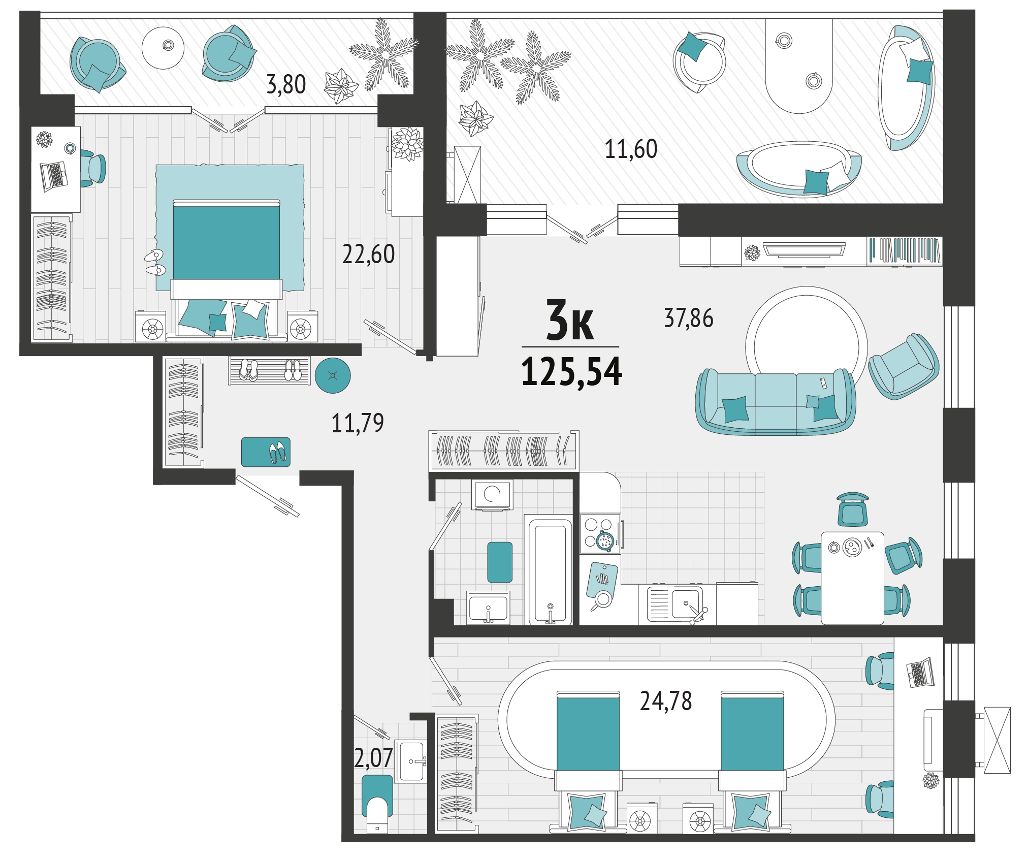 Планировка: Лот · 117,21 м²