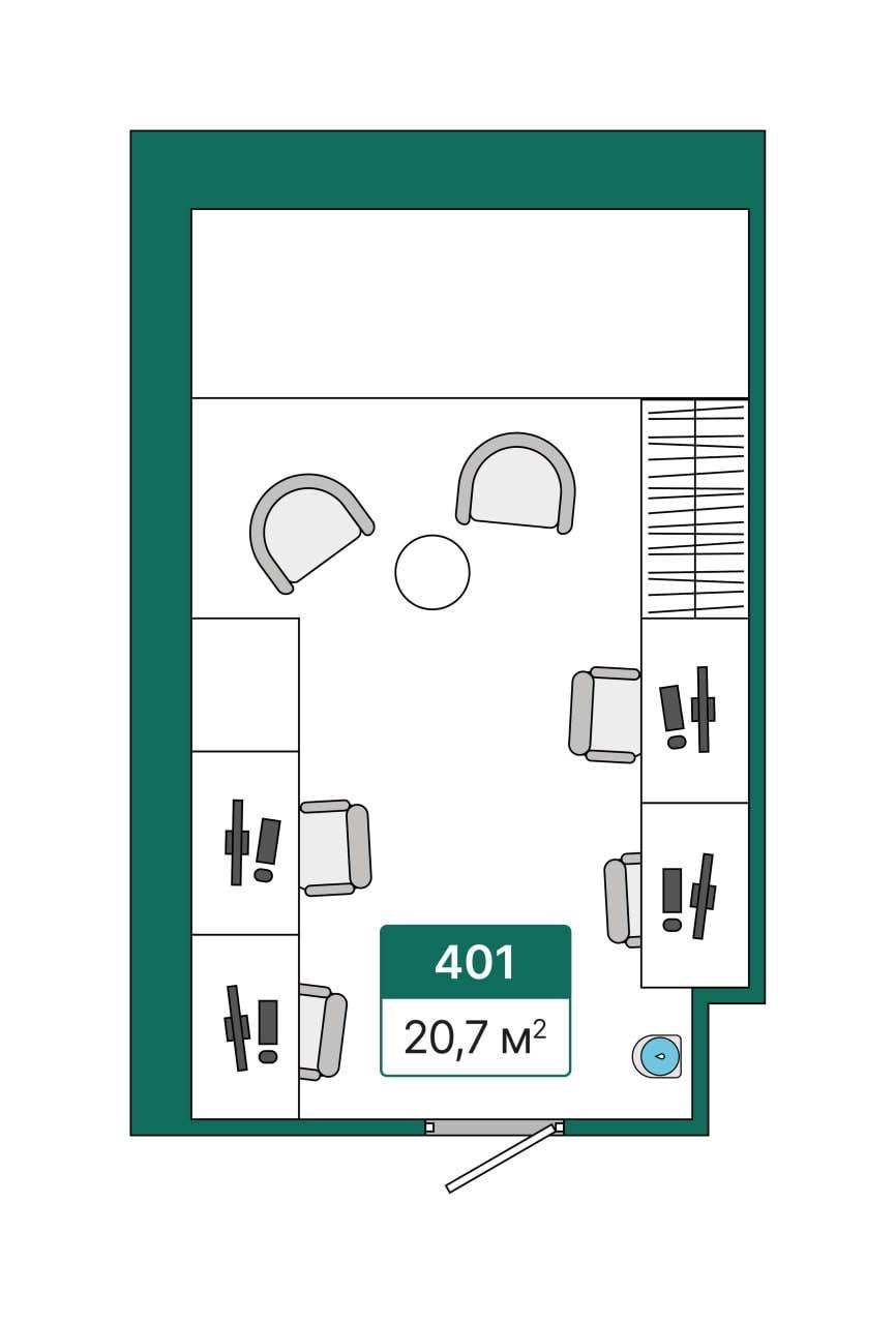 Планировка: Лот · 20,7 м²
