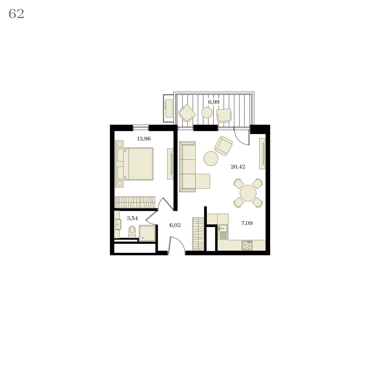 Планировка: Лот · 53,13 м²
