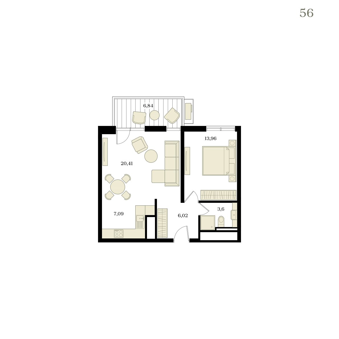 Планировка: Лот · 53,13 м²