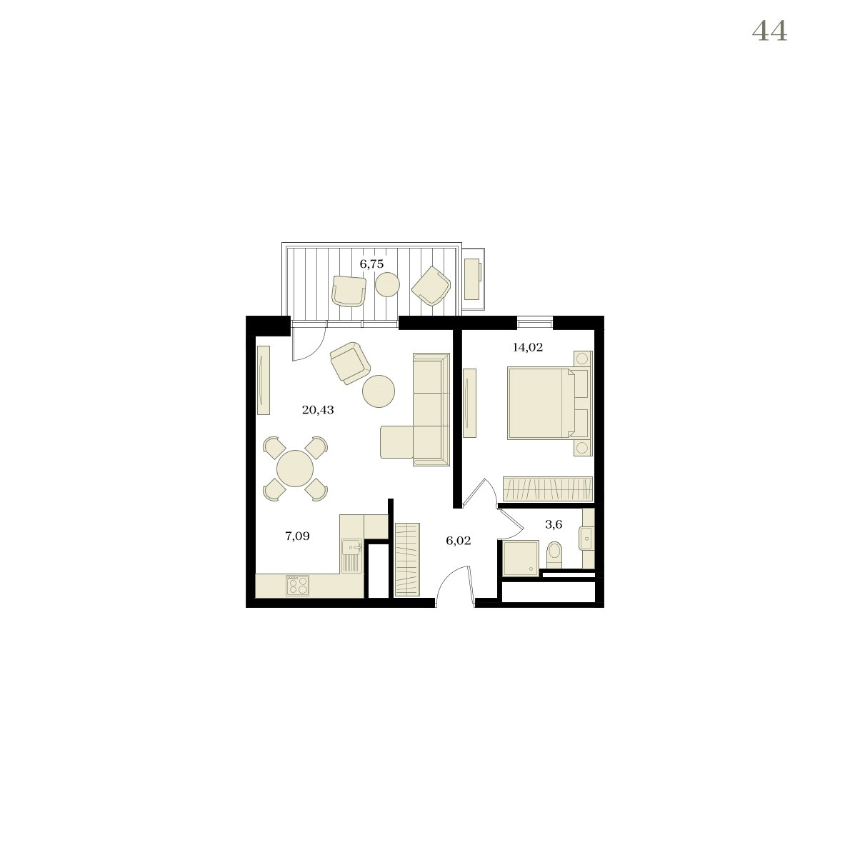 Планировка: Лот · 53,19 м²