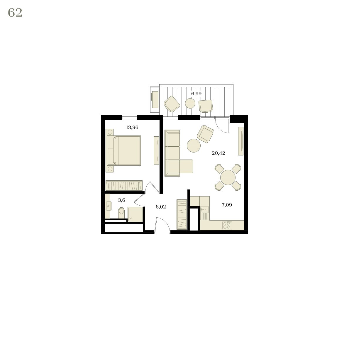 Планировка: Лот · 53,13 м²